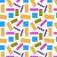 Picture of SHAPELY BLUE BROWN LAVENDER GEOMETRIC