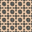 Picture of TRIBAL ETHNIC CIRCLES GEOMETRIC BLACK WHITE ON BROWN