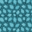 Picture of TURQUOISE ON TURQUOISE SCATTERED LEAVES POLKA DOT