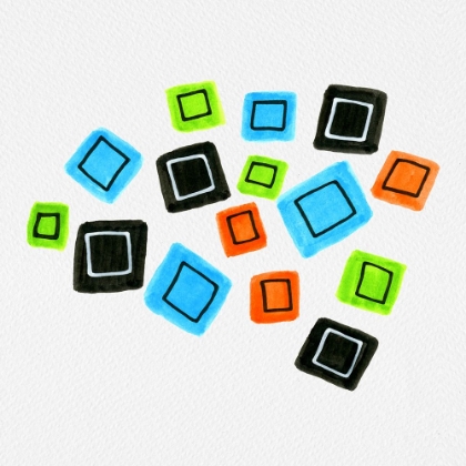 Picture of MULTICOLOR SQUARES SCATTERED