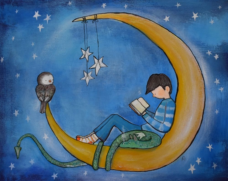 Picture of BOYREADINGONMOON