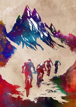 Picture of MOUNTAIN BIKERS SPORT ART 43