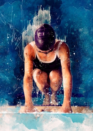 Picture of SWIMMER SPORT ART 1