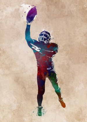 Picture of AMERICAN FOOTBALL PLAYER SPORT ART 9