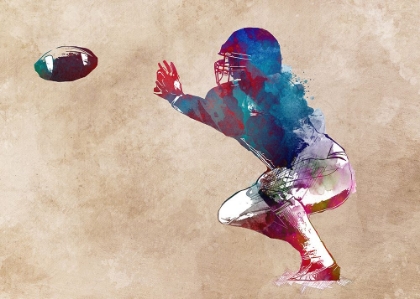 Picture of AMERICAN FOOTBALL PLAYER SPORT ART 10