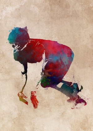 Picture of AMERICAN FOOTBALL PLAYER SPORT ART 12
