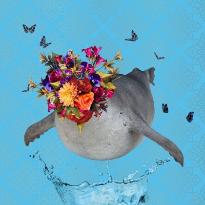 Picture of SPRING FLOWER BONNET ON SEAL