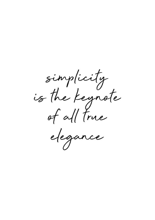 Picture of SIMPLICITY QUOTE