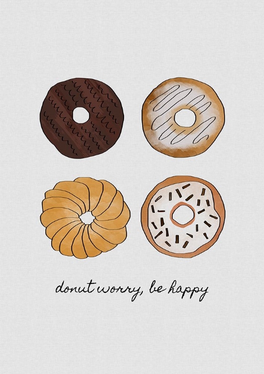 Picture of DONUT WORRY BE HAPPY