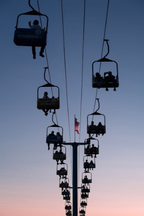 Picture of CABLE CARS TOWARD THE DUSK