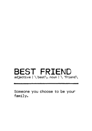 Picture of QUOTE BEST FRIEND FAMILY