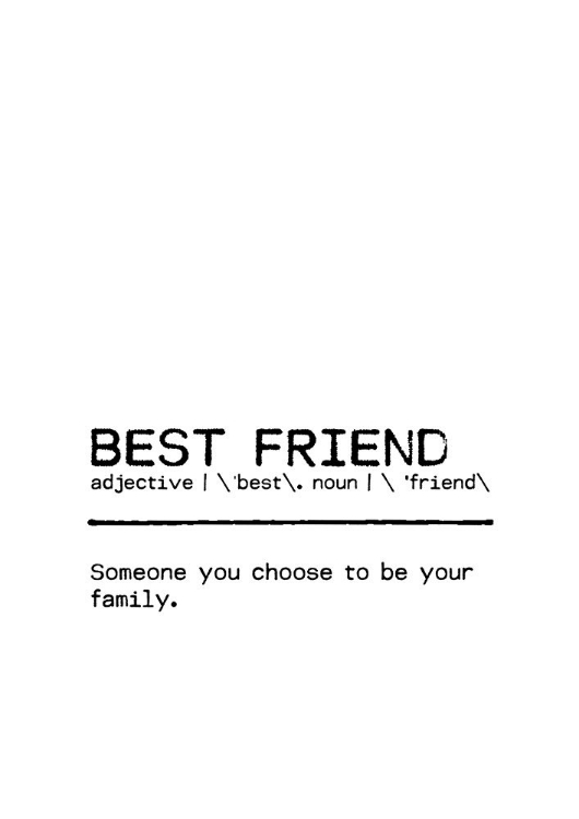 Picture of QUOTE BEST FRIEND FAMILY