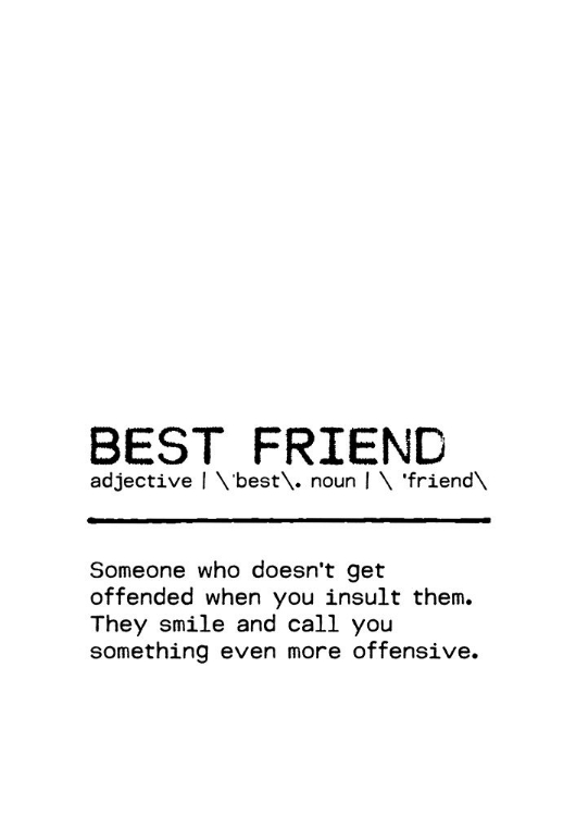 Picture of QUOTE BEST FRIEND OFFENSIVE
