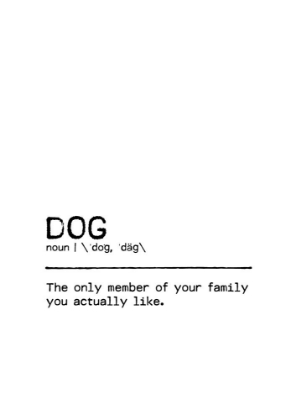 Picture of QUOTE DOG FAMILY
