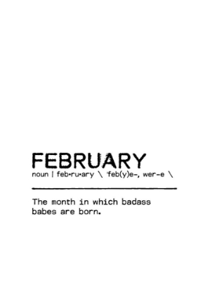 Picture of QUOTE FEBRUARY BADASS