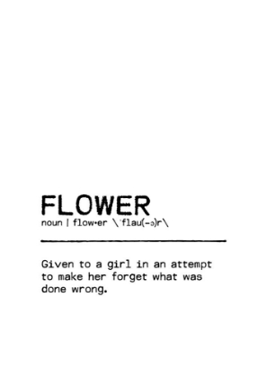Picture of QUOTE FLOWER WRONG