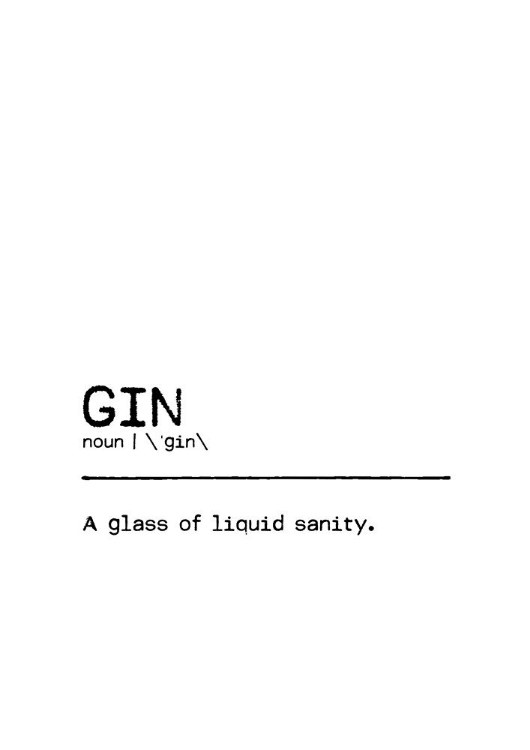 Picture of QUOTE GIN SANITY