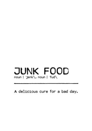 Picture of QUOTE JUNK FOOD DAY