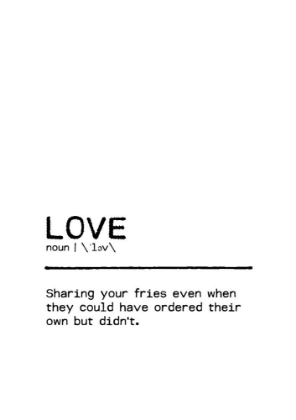 Picture of QUOTE LOVE FRIES