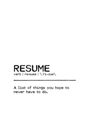 Picture of QUOTE RESUME
