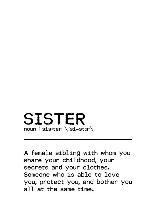 Picture of QUOTE SISTER LOVE