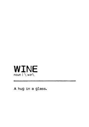 Picture of QUOTE WINE HUG