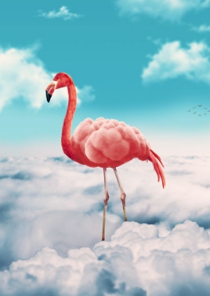Picture of FLAMINGO IN THE CLOUDS
