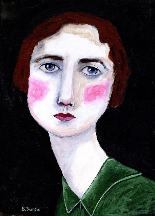 Picture of VINTAGE WOMAN WITH PINK CHEEKS