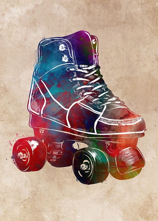 Picture of ROLLER SKATES SPORT ART