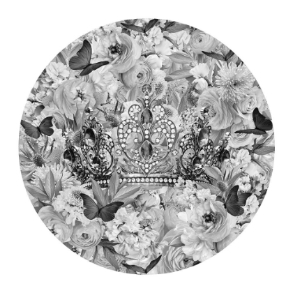 Picture of CANDY BLOOMS A CROWN BLACK A WHITE