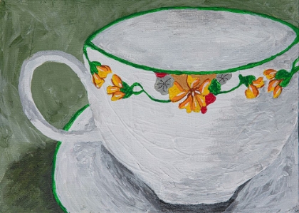 Picture of TEACUP WITH FLOWERS