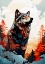Picture of WOLF ANIMAL ART #WOLF