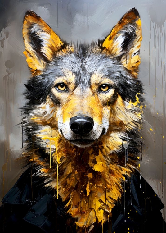 Picture of WOLF ANIMAL ART #WOLF