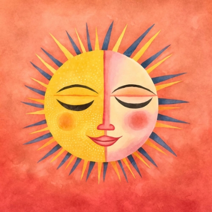 Picture of WHIMSICAL SUN FACE 1