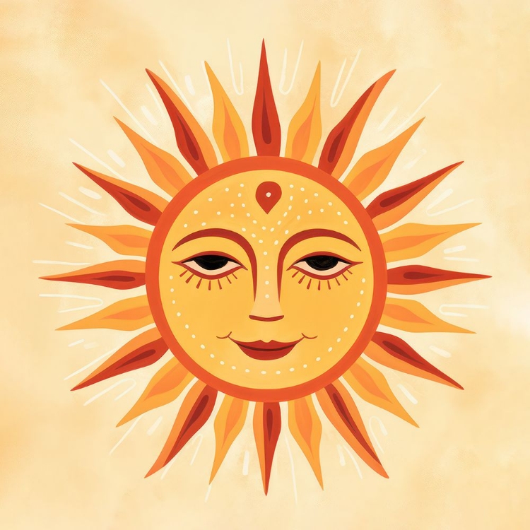 Picture of WHIMSICAL SUN FACE 2