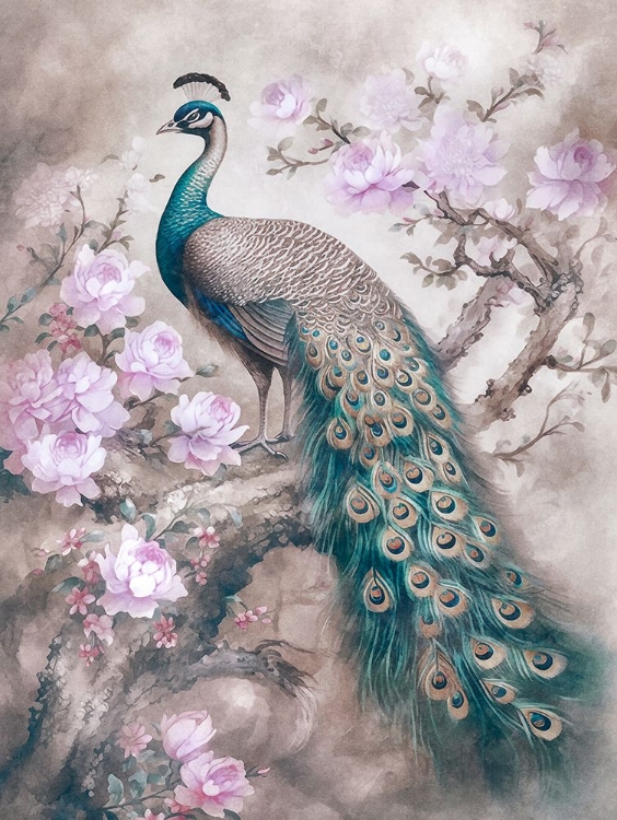 Picture of PEACOCKS ROMANCE GARDEN