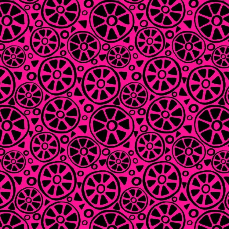 Picture of BLACK ON PINK SLICES