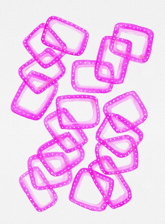 Picture of PINK RECTANGLE CHAIN