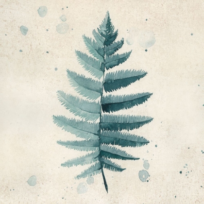 Picture of TEAL WATERCOLOR FERN 6