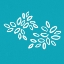 Picture of WHITE GREEN BACKGROUND PETALS OVAL FY!