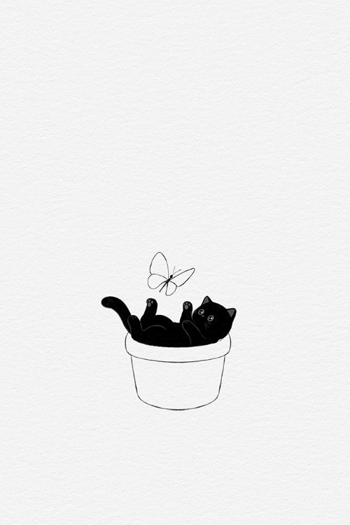 Picture of CUTE BLACK CAT
