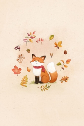 Picture of FOX IN FALL FOLIAGE