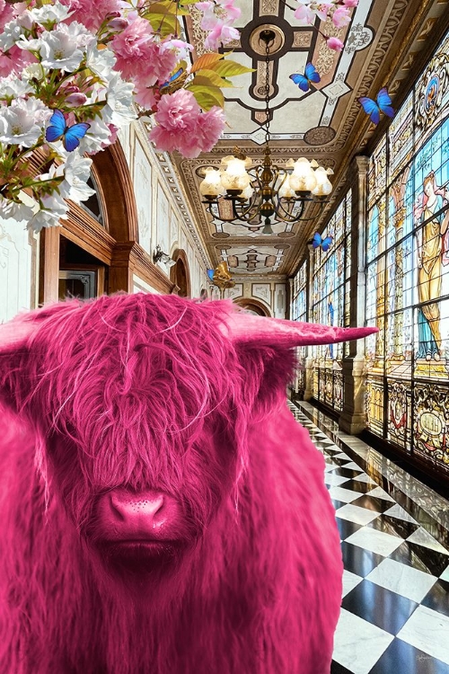 Picture of PINKIE MOO COW WENT TO THE PALACE