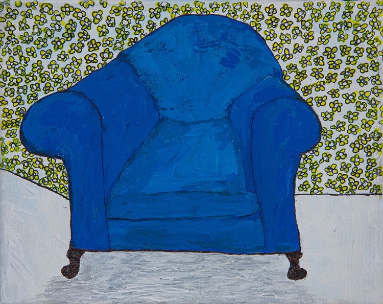 Picture of BLUE VELVET CHAIR