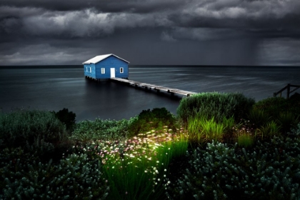 Picture of BOATSHED WITH APPROACHING STORM