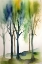 Picture of WATERCOLOUR TREES 1