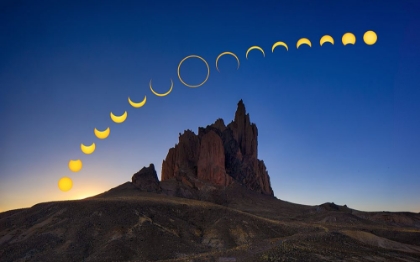 Picture of SOLAR ECLIPSE OVER SHIPROCK