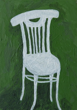 Picture of WHTE CHAIR ON GREEN