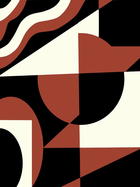 Picture of GEOMETRICAL RED AND BLACK
