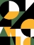 Picture of GEOMETRICAL YELLOW GREEN AND BLACK